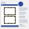 Avery Printable Rectangle Postcards, 4" x 6", Matte White, Pre-printed Flourished Black Border/Golden Leaves Design, Sure Feed Technology, Laser & Inkjet Compatible, 40 Total